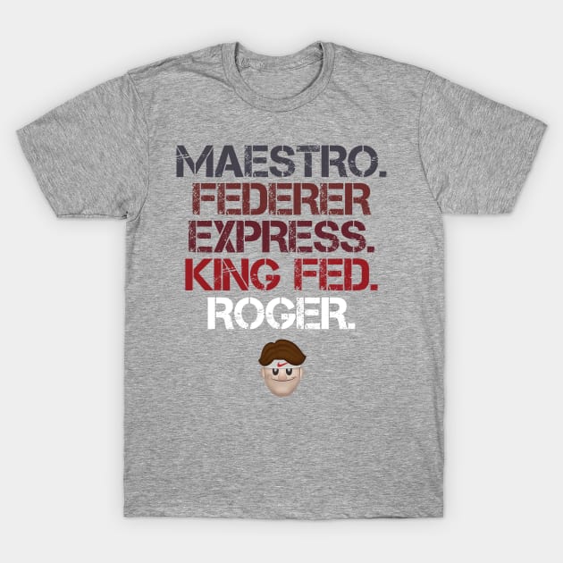 Maestro Federer Express King Fed Roger T-Shirt by inkstyl